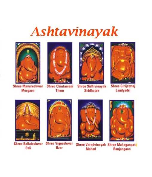 Ashtavinayaka Ashtavinayak Eight Ganesha Eight Ganapati